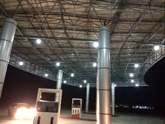 施工中的界阜蚌高速公路三角服务区扩建项目...